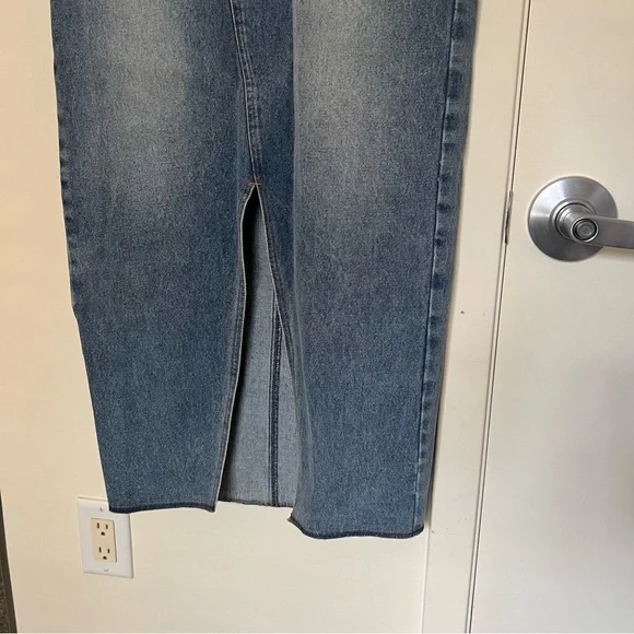 Denim Maxi Skirt - Picture 4 of 6